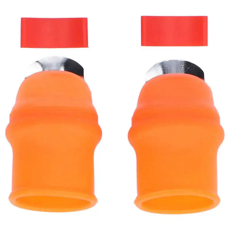 

gadget 2Pcs Thumb Knife Silica Gel Orange Gardening Knife Harvesting Tool for Strawberry Bean Vegetable Fruit kitchen tools