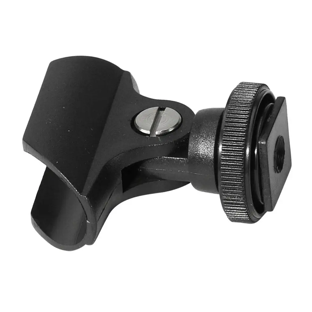 

Microphone Clip Holder Clip with Hot Shoe for DSLR Camera