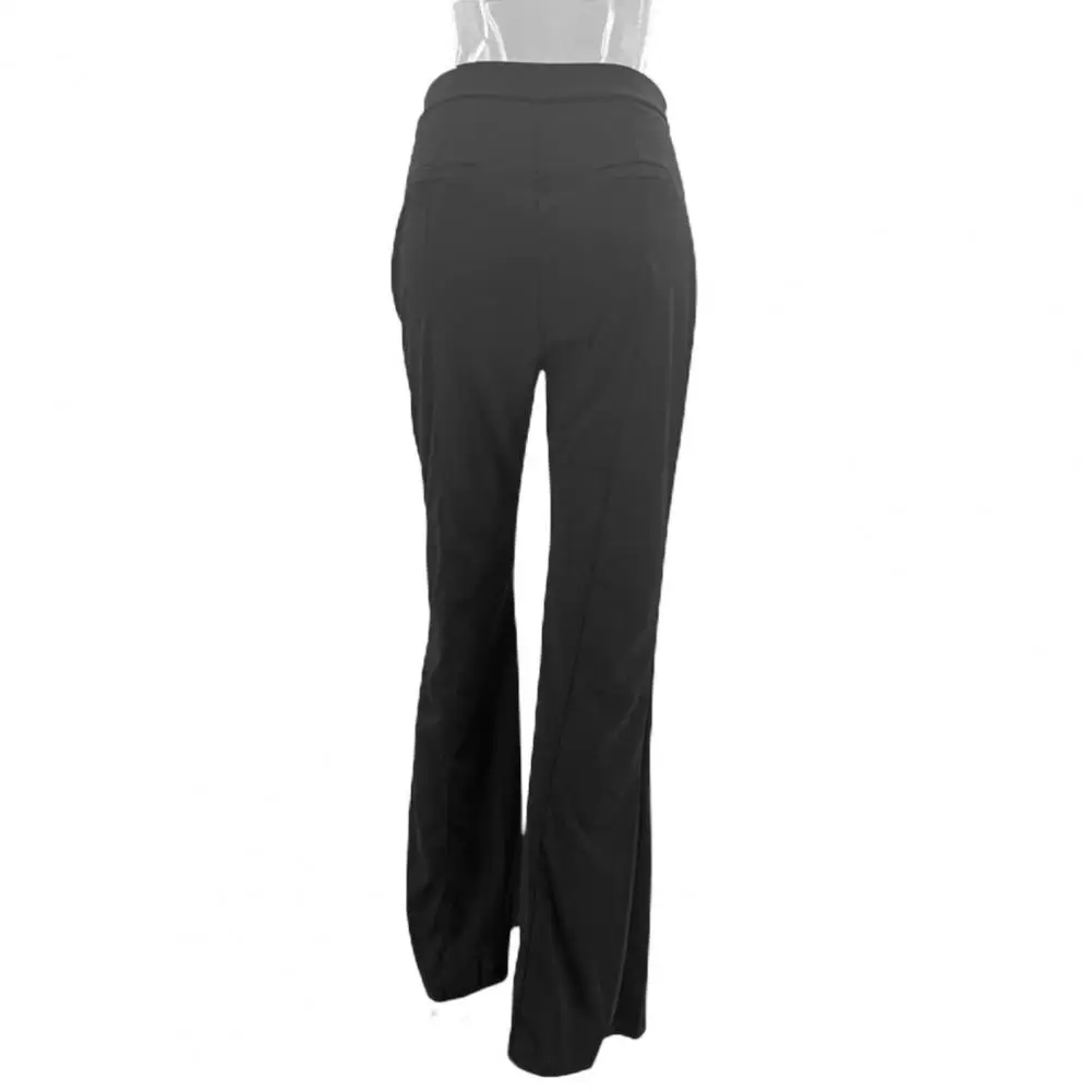 

High-Waist Breathable Slim Fit Office Ladies Elegant Straight Suit Flare Trousers Suit Fishtail Pants for Party