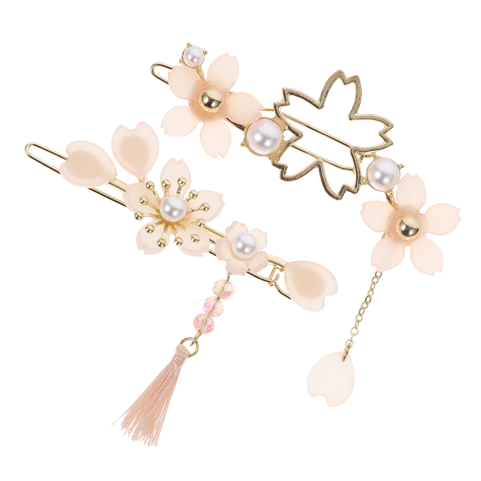 

2 Pcs Pearl Hair Pin Pearl Bobby Pin Flower Hair Accessories Japanese Hair Clips Hair Pieces Women Loli Wedding Bobby Hair Pin