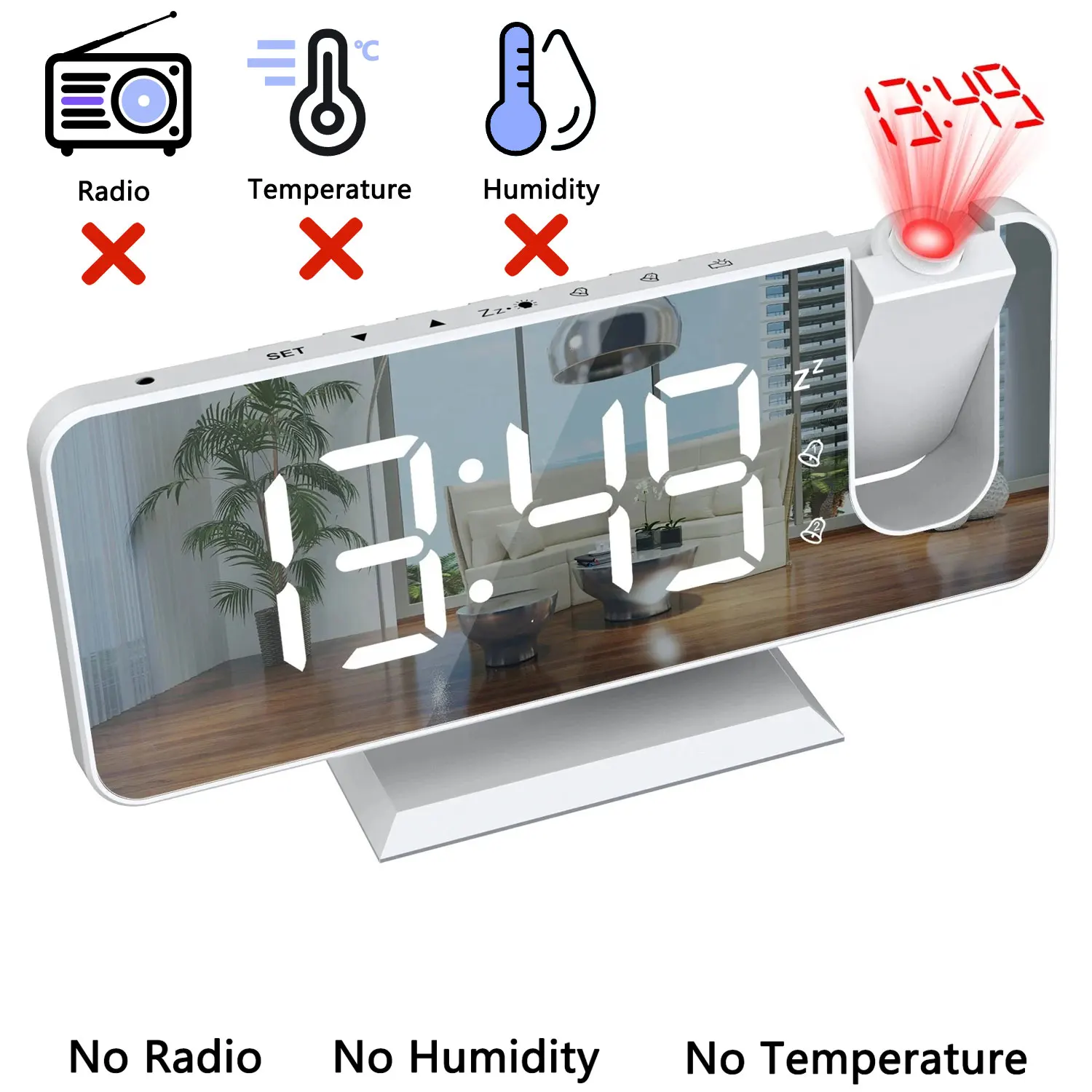 

Умные настольные часы с проекцией