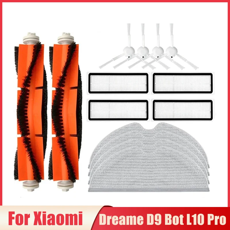 

For Xiaomi Dreame D9 Dreame Bot L10 Pro Trouver Robot LDS Vacuum Finder Spare Parts Accessories Main Side Brush Mop Hepa Filter