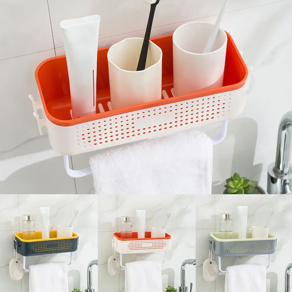 

Bathroom Shelves Organizer Wall Mount Home Towel Shelf Shampoo Rack Storage Rack Bathroom Accessories