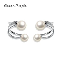 s925 sterling silver fashion elegant stud earrings for women synthesis pearl earring punk rock wedding party statement jewelry
