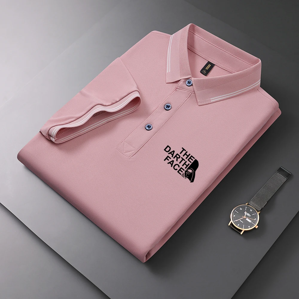 

Fashion Brand Print Men Polo Shirt T-shirt 2023Summer High Quality Short Sleeve T Shirt Mens Mesh Breathable Golf Tee Polo Shirt