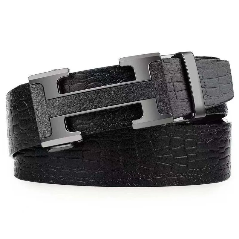 

Ремень мужской из натуральной кожи с автоматической пряжкой, уникальный дизайн, 2022