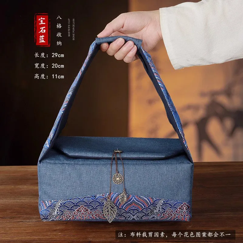 

Портативный чайный сервиз из хлопка