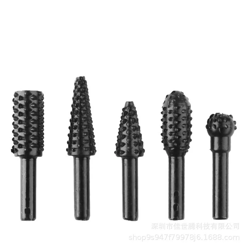 

5-piece Woodworking Special-shaped Rotary File Wood Carving Knife Woodworking File Grinding Head Embossing Rotary File