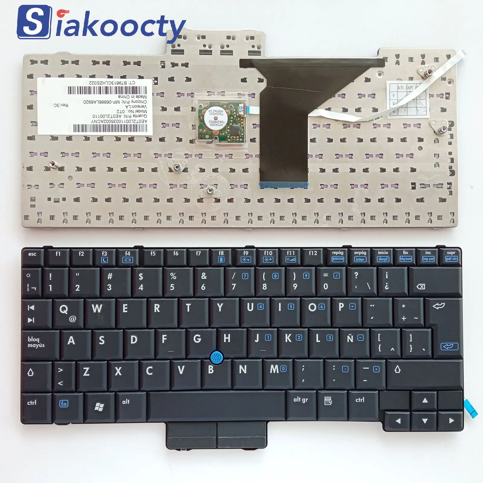 Клавиатура LA для ноутбука HP 2510 2510P 2530P MP-06886GB9698Z 510565-001