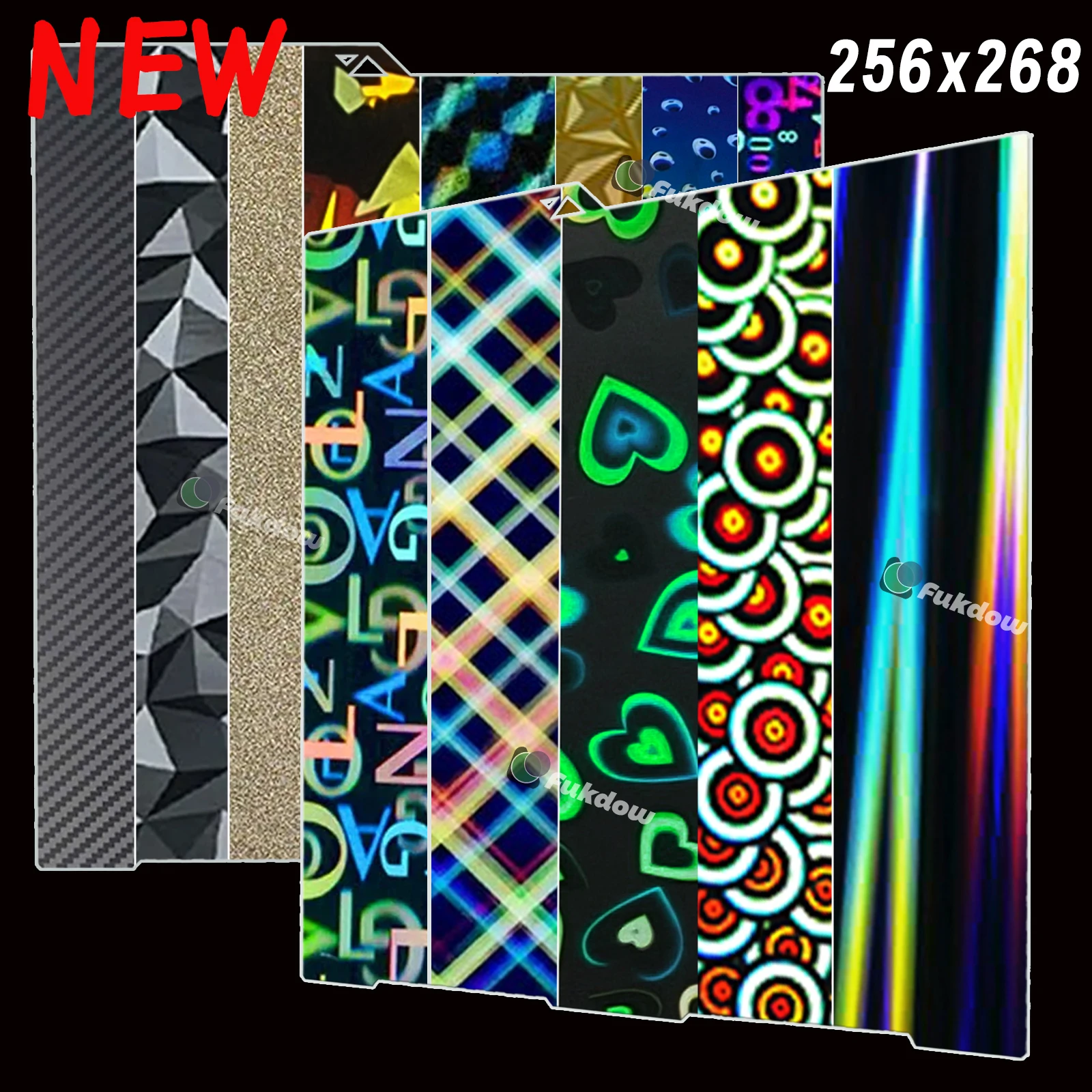 Комбинированная сборная пластина для Anycubic kobra 3 256x26 8 пружинный стальной лист PEO PET