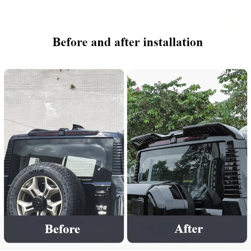 Для Jetour Traveler Shanhai T2 Sports Tail Paint Darth Vader Top Wing с фиксированным давлением ветра