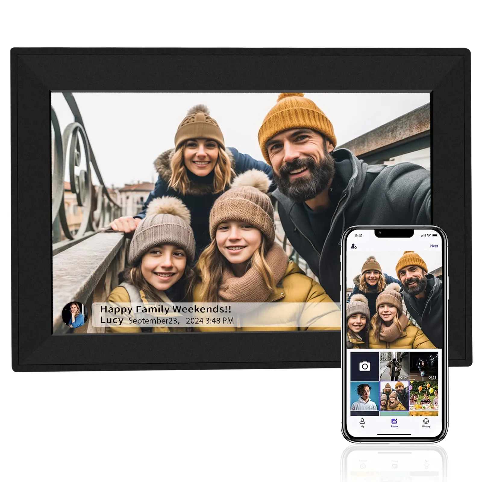 Умная цифровая фоторамка с Wi-Fi цвет в ассортименте