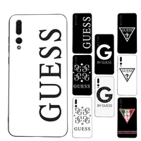 guess triangle letter brand phone case soft silicone case for huawei p30lite p30 20pro p40lite p30 capa
