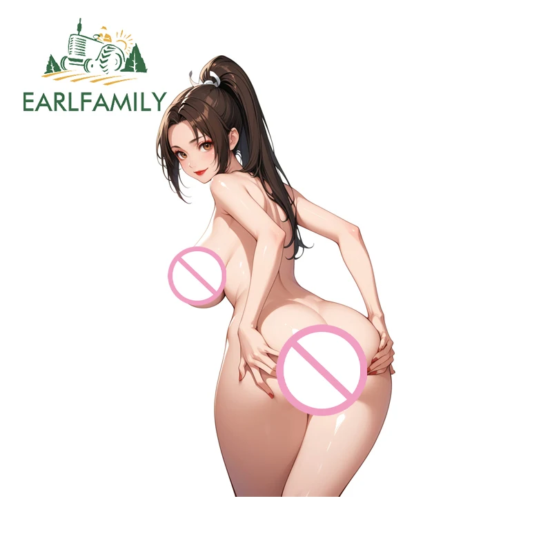 

EARLFAMILY Chunli Naked Butt Support Автомобильные аксессуары Waifu Loli Bottocks Наклейки на окна Campervan Наклейка Водонепроницаемая автомобильная камера