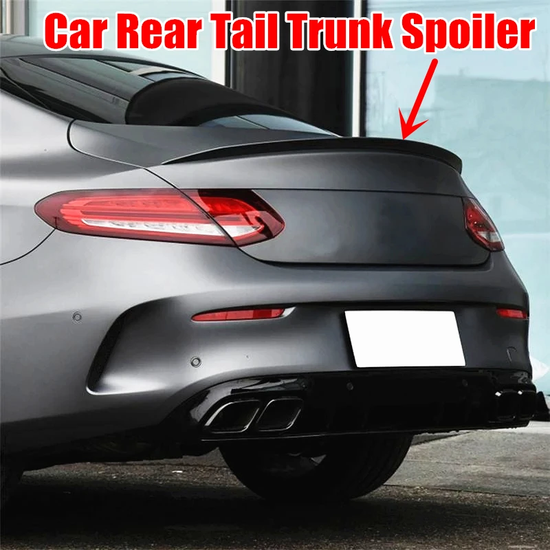

1 шт. Автомобильный задний хвостовой спойлер для багажника распределитель губ для Mercedes-Benz C-Class Coupe C205 C63 C200 C260 C300 2015-2021 AMG модификация