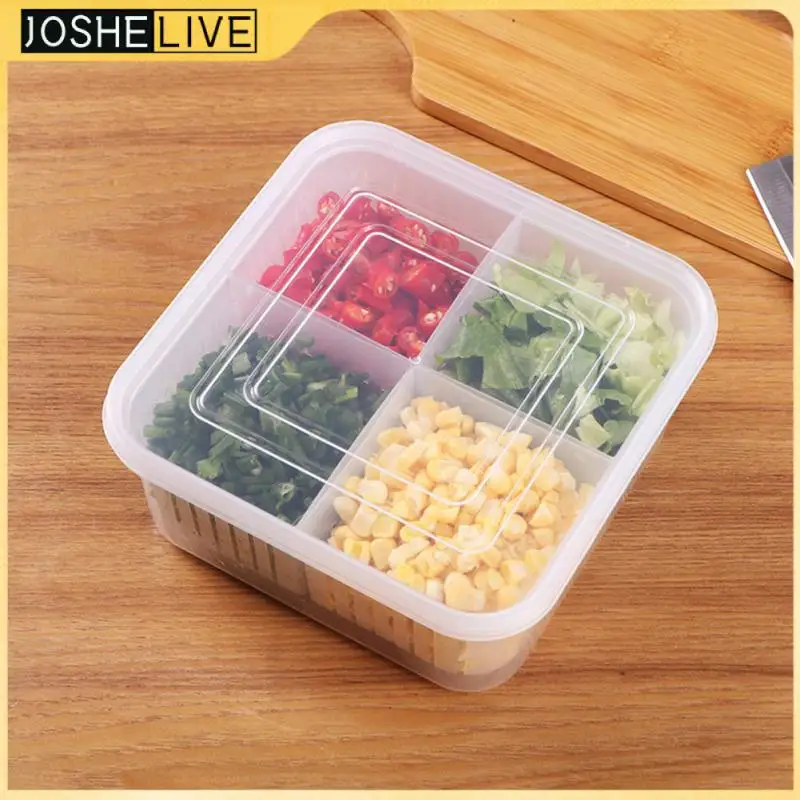 

Fresh-keeping Box Transparent Plastic Storage Box Reusable Compartment Sealed Box Kitchen Tools And Gadgets Food Organizer