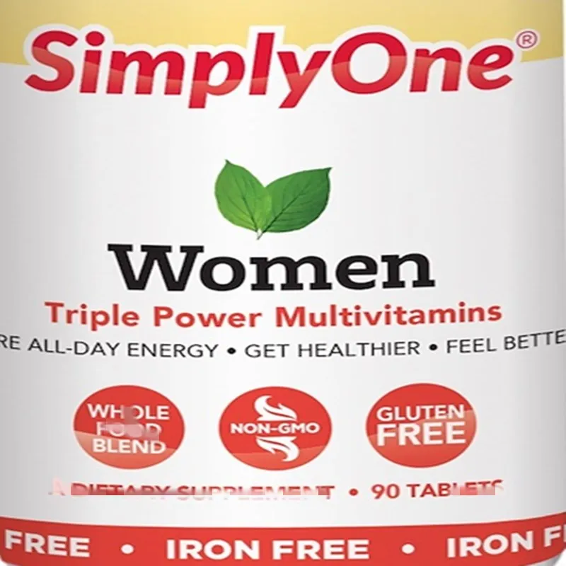 

Простой, женский, тройной уровень потенции поливитамин, без железа, 90 штук