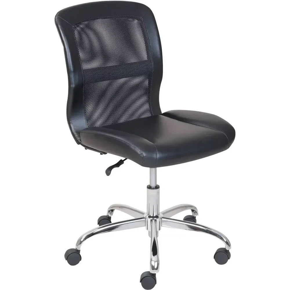 

Vinyl Mesh Task Office Chair, Black Chair pink Folding chair Nail chair Silla de oficina Computer chair Office chair velvet Sill