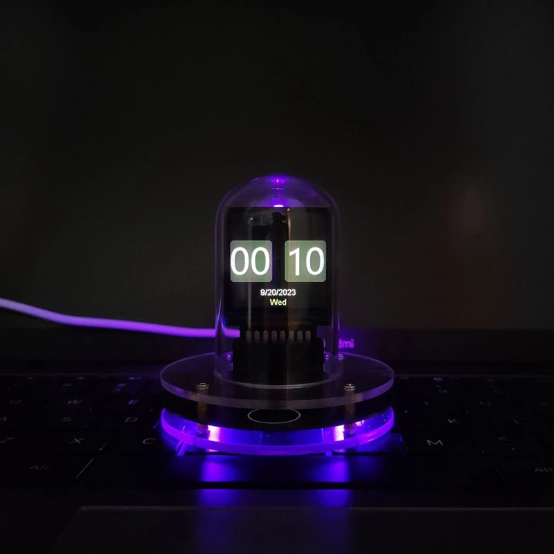 Смарт-часы RGB Nixie Tube с Wi-Fi и светодиодной подсветкой