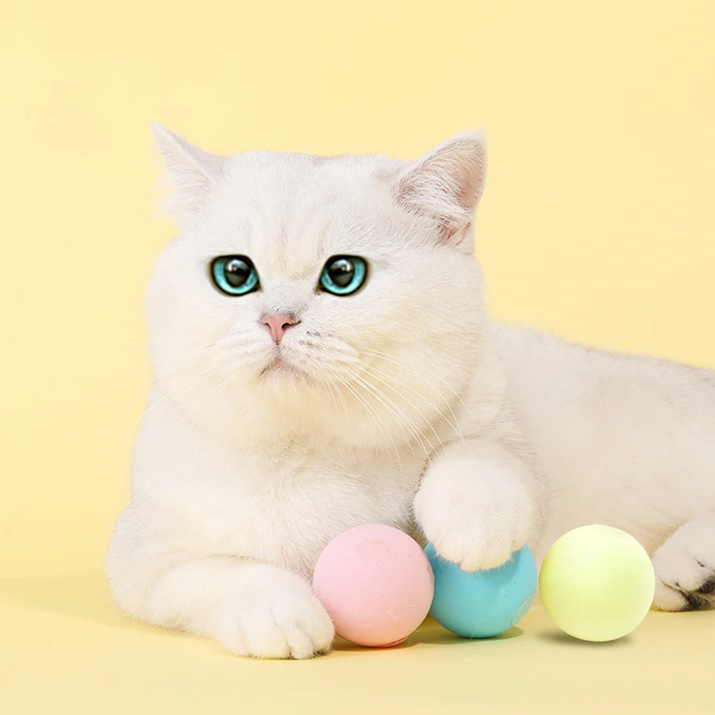 

Забавные игрушки для кошек, плюшевый мяч, со звуком, кошки, котята, хомяк, красочный интерактивный помпон для кошек, Жевательная пищащая игру...