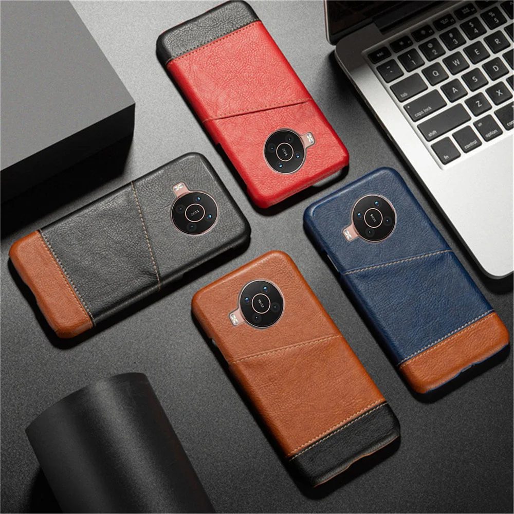 

for NokiaX20 X 20 NokiaGX10 Fundas For Nokia X20 X10 Case Mixed Splice PU Leather Credit Card Holder Cover for Nokia x10 Case