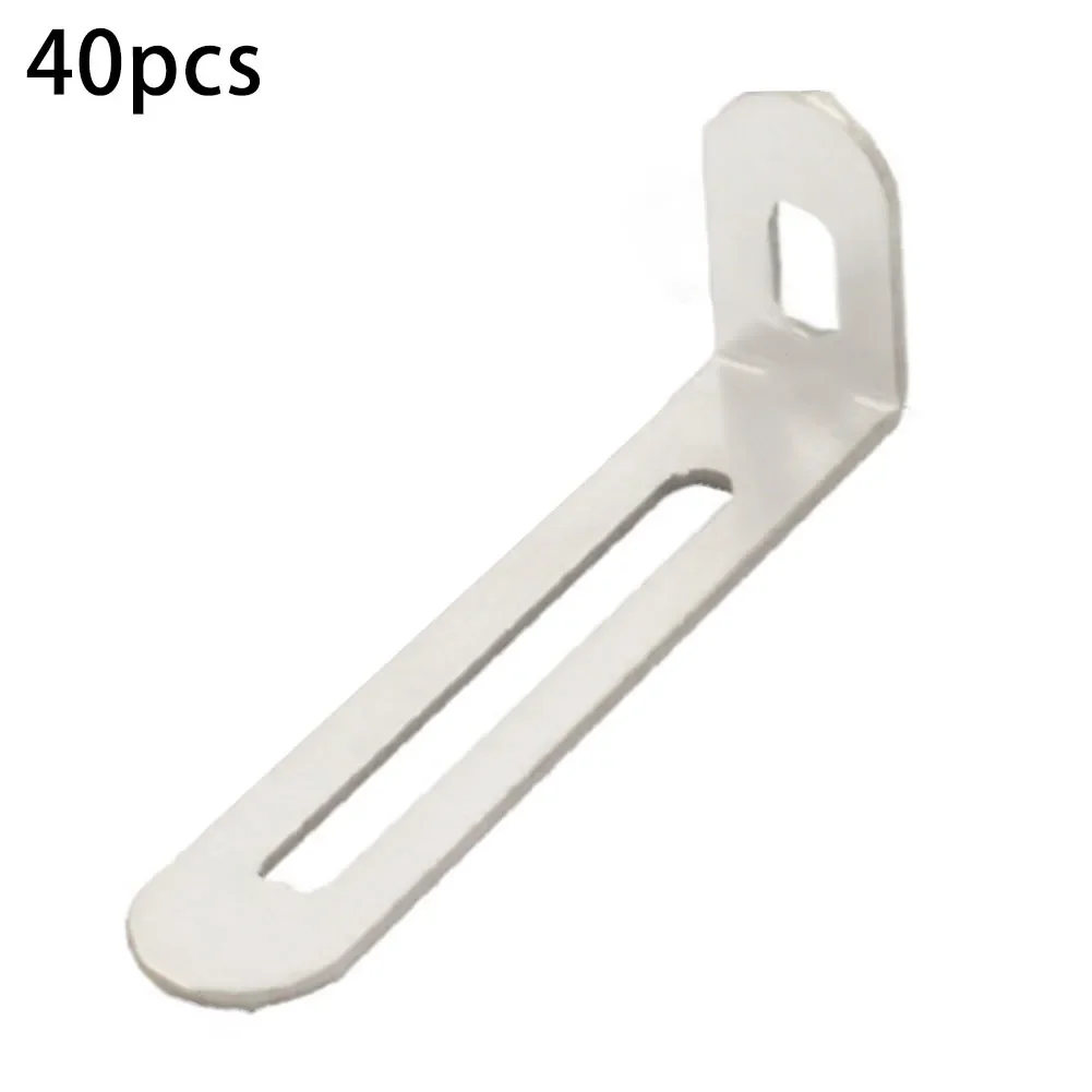 40 шт. L-образный угловой кронштейн из нержавеющей стали