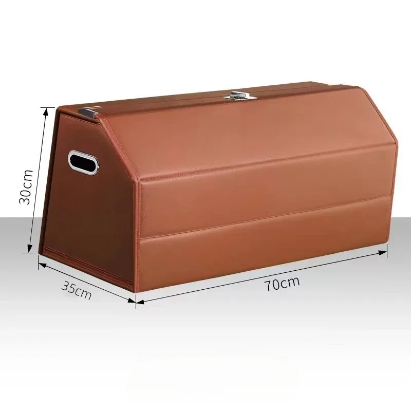Складной кожаный ящик для хранения багажника, органайзер для багажника, автомобильные принадлежности, многофункциональный органайзер для багажника автомобиля, органайзеры для багажника автомобиля