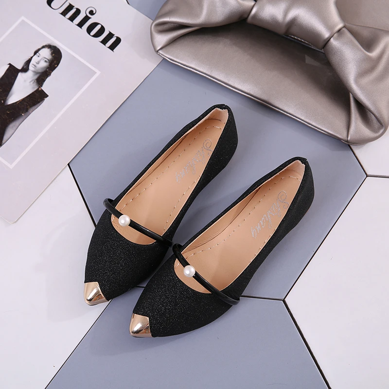 

Women Flats Spring Summer Shoes Woman Pointed Toe Slip On Fashion Loafers Female Casual Shoe