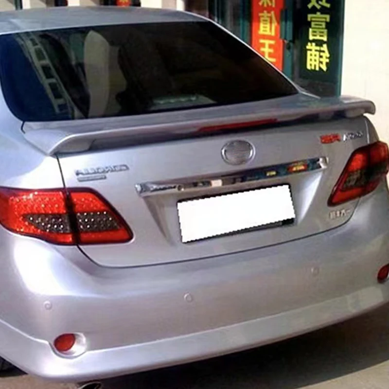 Для Toyota Corolla Задняя Крышка багажника спойлер крыло ABS углеродный черный