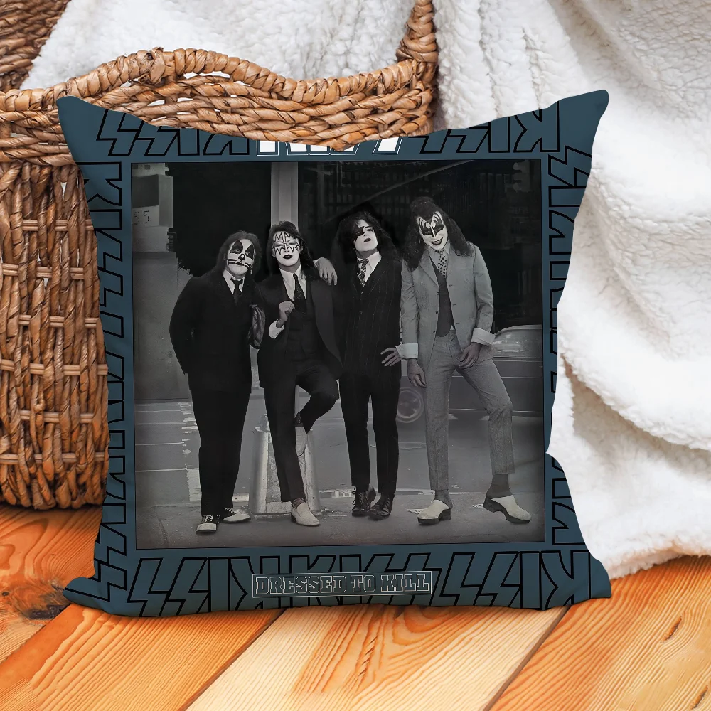 Фото Наволочка Band K-Kiss, чехол для домашней подушки, подходит для офисного дивана, автомобиля, подходит для всех сезонов №5