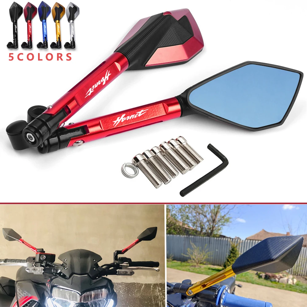 Мотоциклетные алюминиевые зеркала заднего вида с ЧПУ боковое зеркало для HONDA CB600F