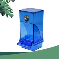 automatic bird feeder curved design with lid for cockatiel accessories 2 colors easy to clean durable bird feeders save waste