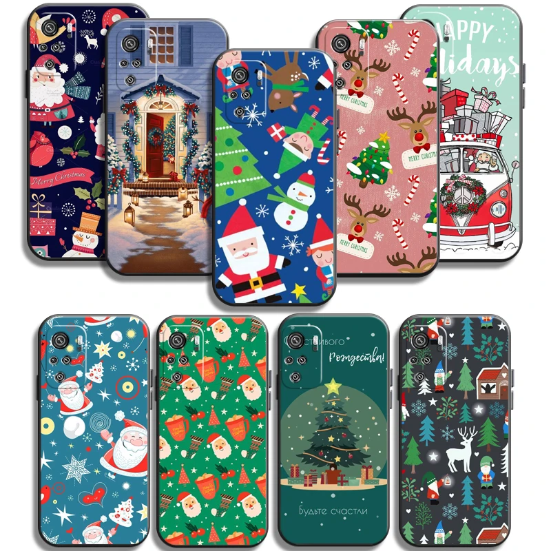 

Christmas Happy Phone Cases For Xiaomi Redmi Redmi Note 7 8 Pro 8T 2021 7 8 7 8A 8 Pro Funda Coque Carcasa Back Cover