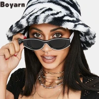 boyarn new personalized cat eye sunglasses mens and womens fashion street photography sunglasses cross border concave shape gl