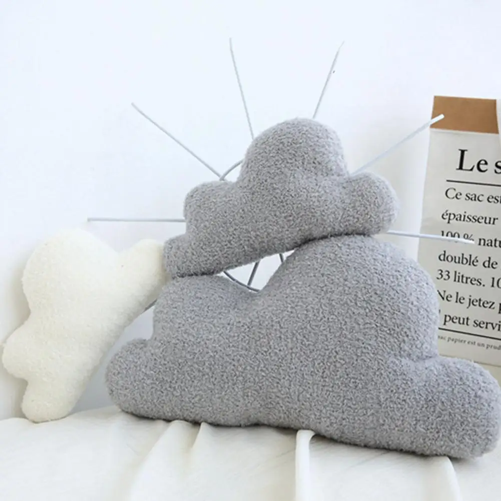 

Ins Throw Pillow Cute Comfortable Touch PP Cotton Stuffed Office Sofa Cloud Shape Pillow Cushion Pad Living Room Decor