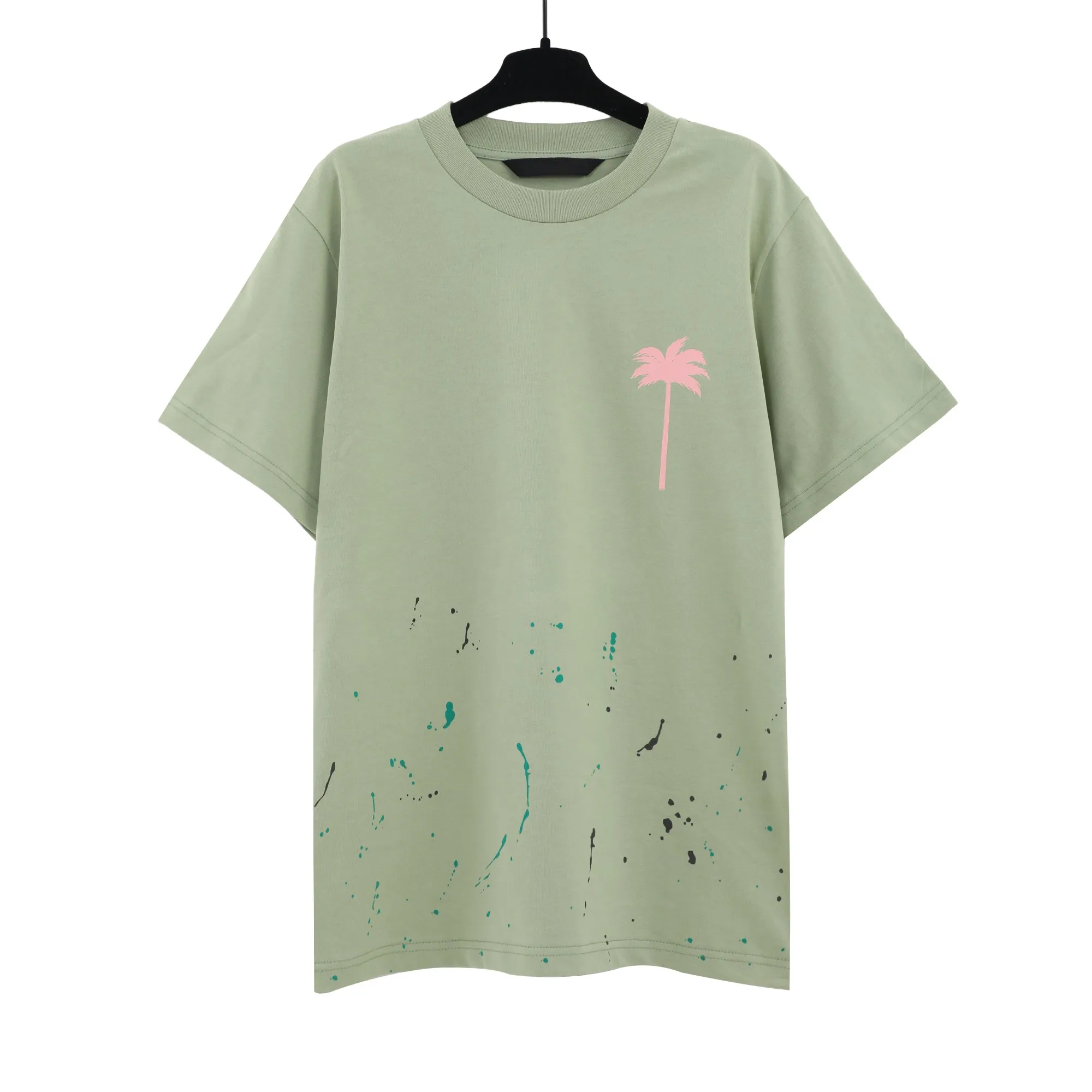 

Angels Short Sleeve Oversized T-Shirt Men's Women's Couple Fashion Trend Casual Top Letter Logo coconut tree PrintingT Shirts