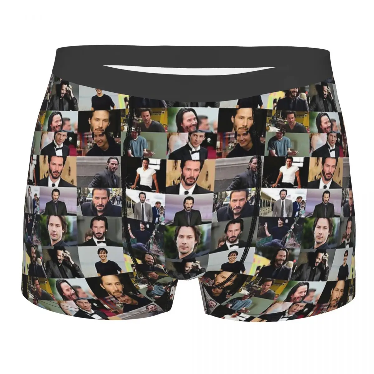 

Keanu Reeves Collage Meme Underpants Cotton Panties Man Underwear Ventilate Shorts Boxer Briefs