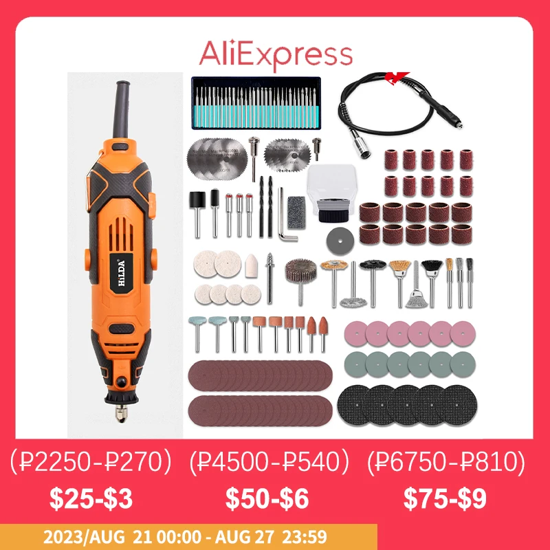 HILDA Engraver Electric Drill Engraving Dremel Rotary Tool Machine With Flexible Shaft New Style Variable Speed Mini Drill