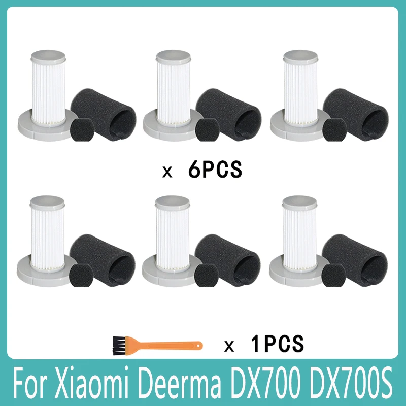 

For Xiaomi Deerma DX700 DX700S Vacuum Cleaner Washable HEPA Filter Cleaning Brushe Deep Filtration Replacement Accessories Parts