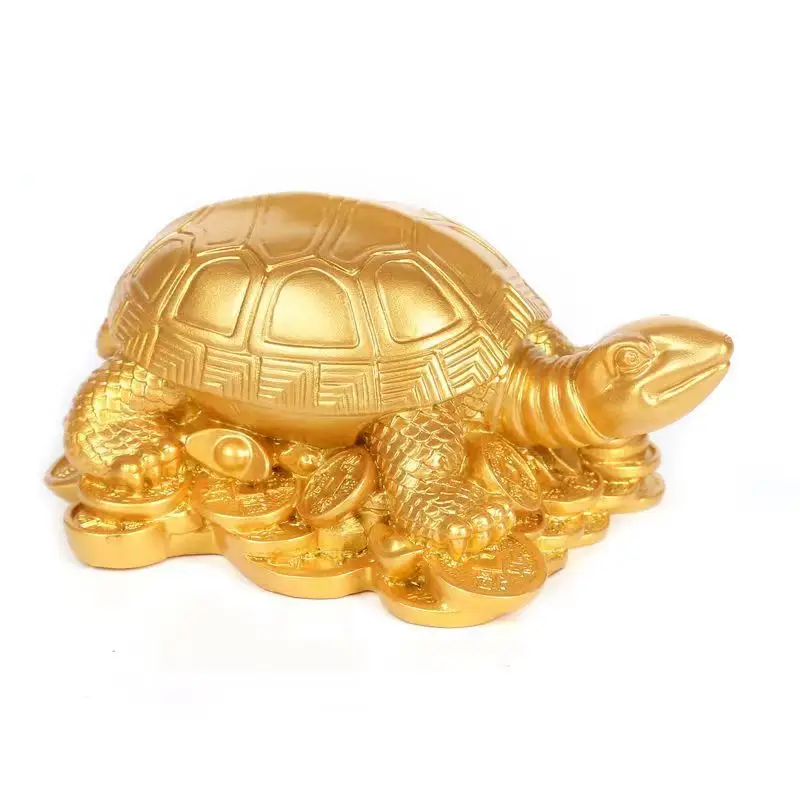 

Chinese Feng Shui Money Turtle Figurine Desktop Ornament Miniature Resin Tortoise Statue for Car Home Office Desk Decoration