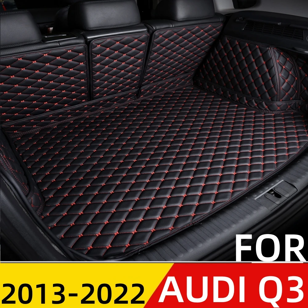 

Коврик для багажника автомобиля для AUDI Q3 2013-22, для любой погоды, XPE, кожаный задний Чехол для груза, коврик, подкладка для багажника, автозапча...