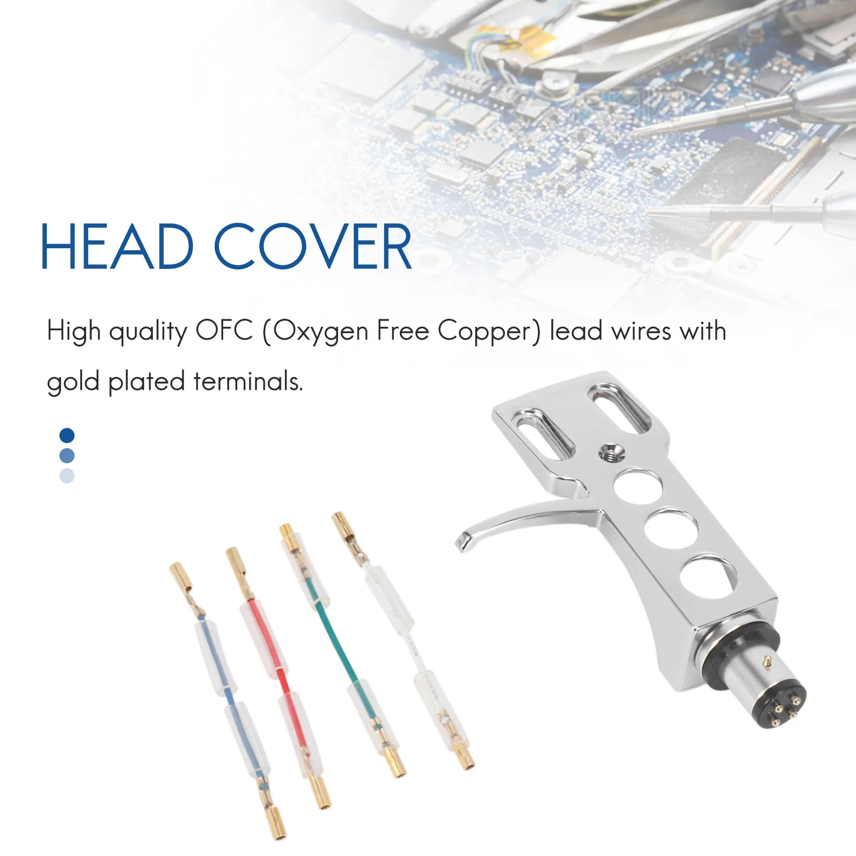 Универсальный проигрыватель пластинок LP фонокорректоров 4-контактный корпус из