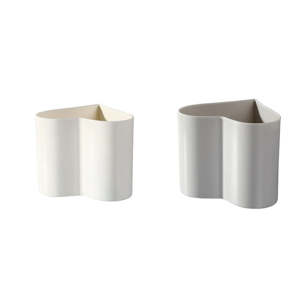 

Женский карандаш в форме сердца, многоярусный держатель для канцелярских принадлежностей, настольный стабильный Органайзер, однотонный контейнер, белый школьный