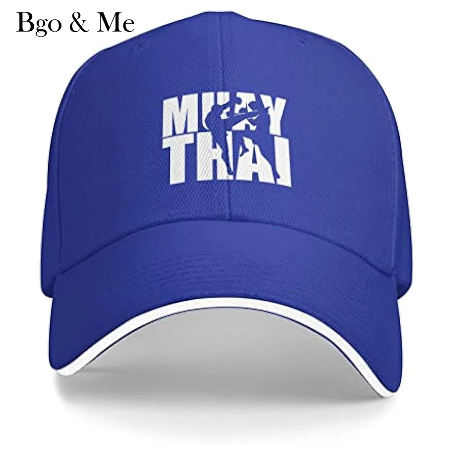 

Muay Thai Unisex Baseball Cap Fits Men Women Adjustable Dad Hat Sandwich Bill Cap