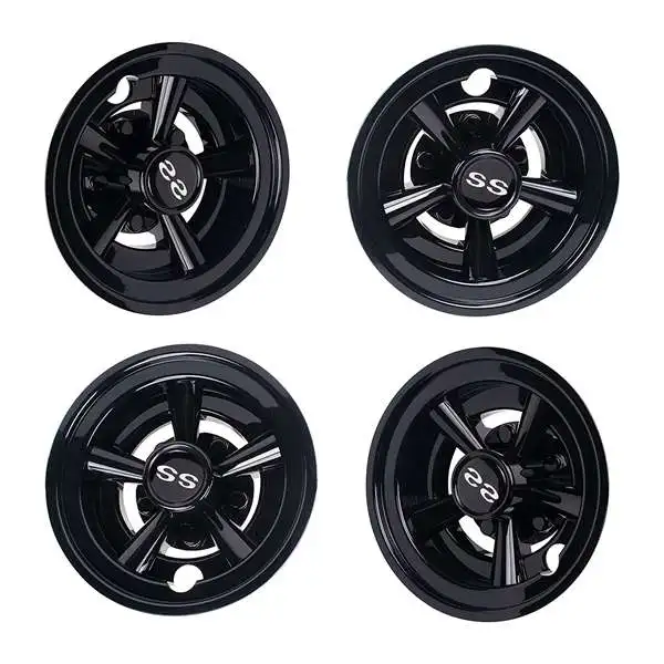 

4Pcs 8Inch SS Golf Cart Wheel Cover Cap 5 Spoke Design Hub Cap for Golf Cart Club Car EZGO Yamaha