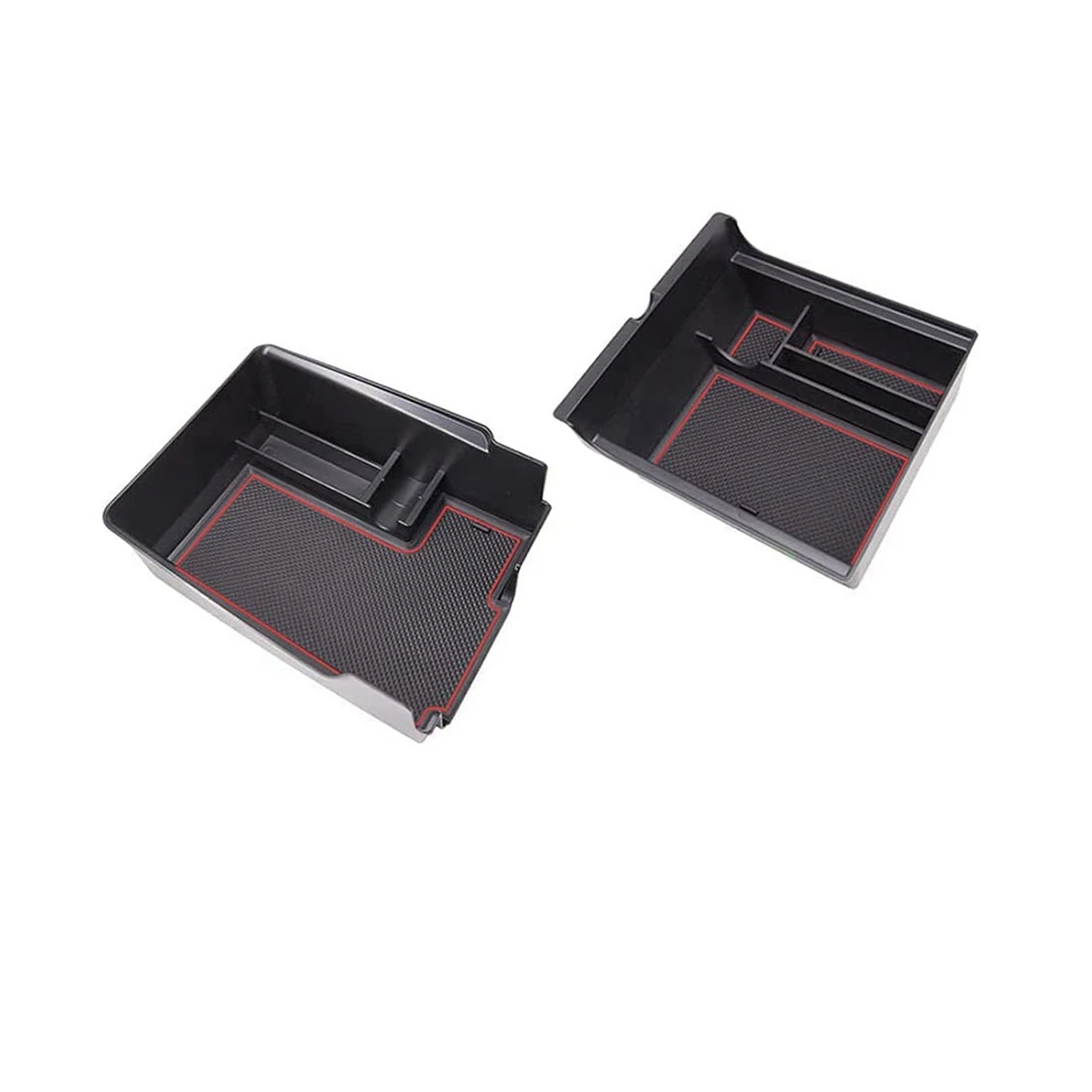 

For 2021 Tesla Model Y Model 3 Accessories Center Console Organizer Tray ABS Material Hidden Cubby Drawer Storage Box