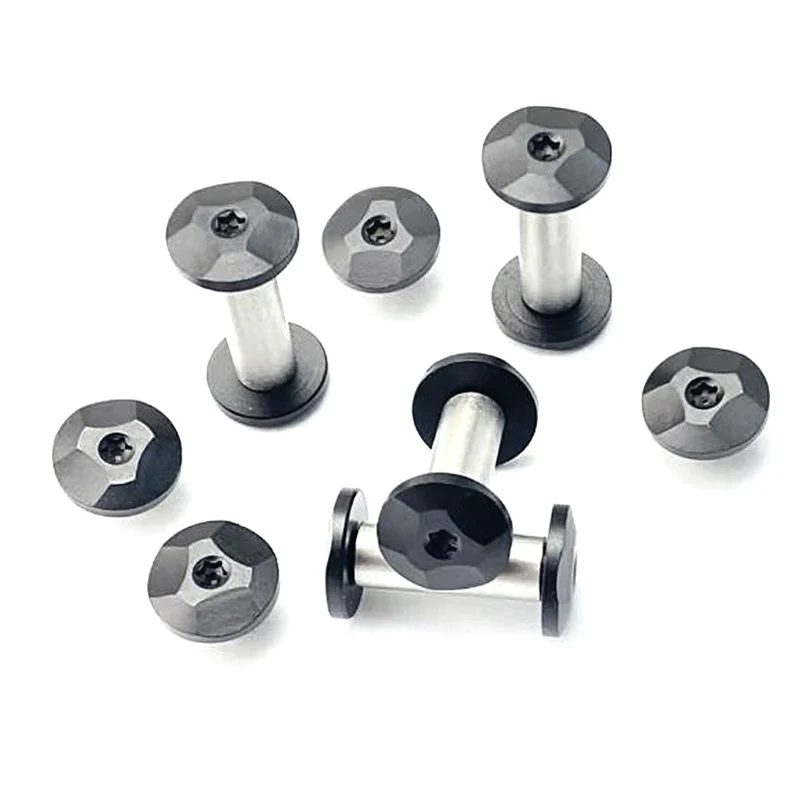 

6 комплектов / партий из 416 нержавеющей стали Ручка для крепления M4 резьбовые винты T8 Torx гайки головки шпиндели заклепки болты крепежные детали DIY