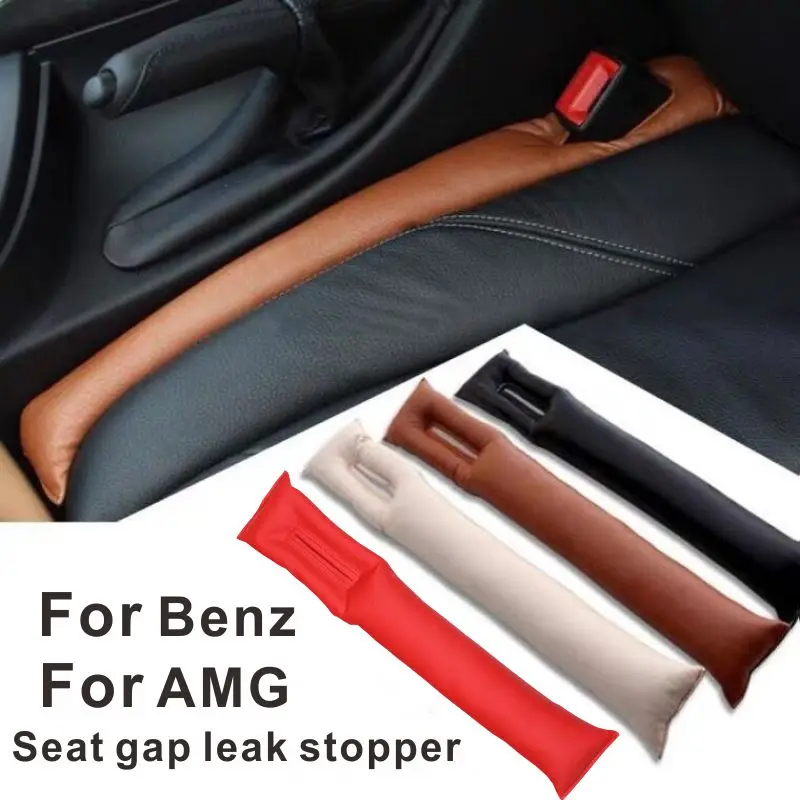 

2pcs Car Logo Seat Caulking Plug Seat Leak Pad Plug Strip Car Interior Supplies Decorations For Benz AMG GLA200/CLA/A-C-E-Class