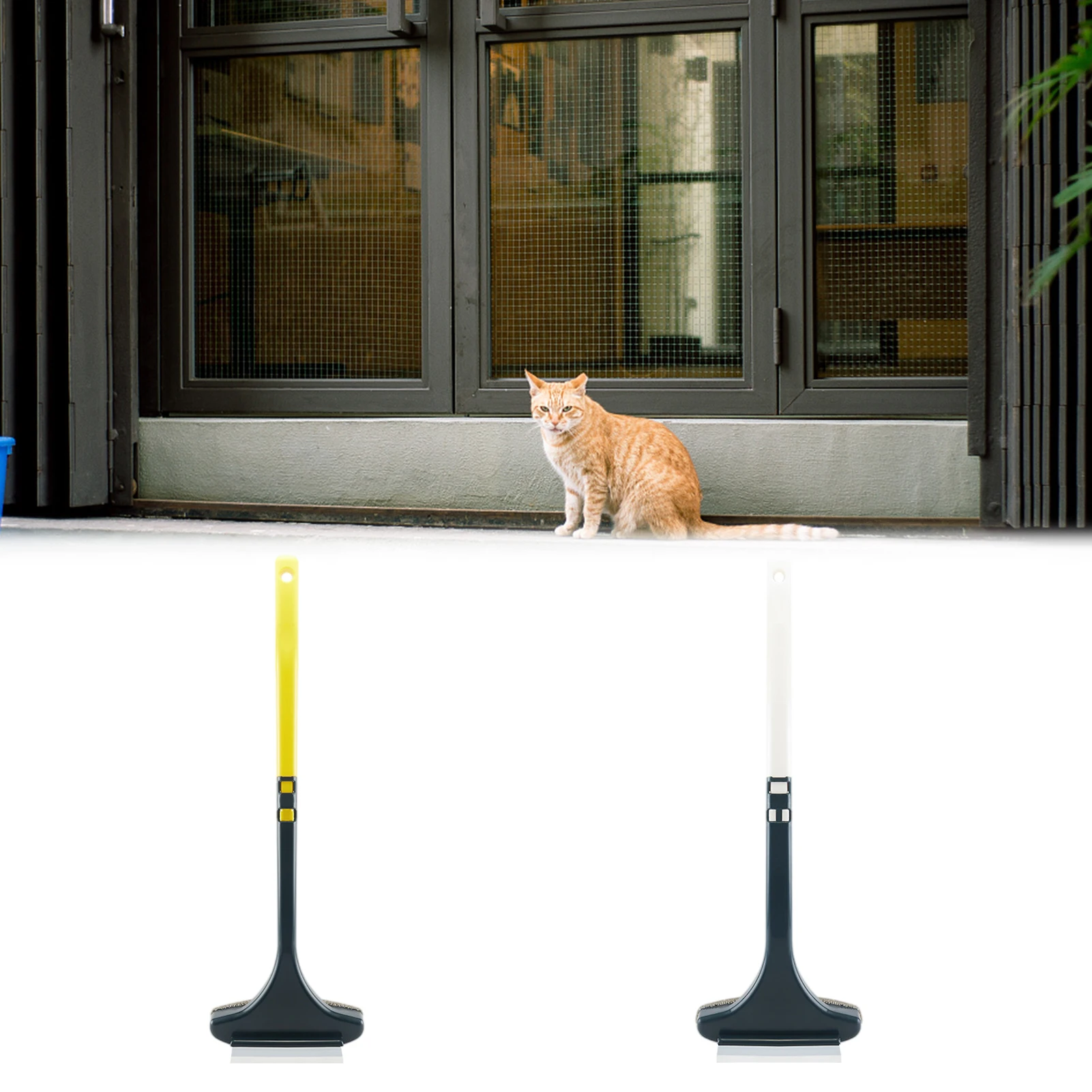 

Window Mesh Screen Brush Multifunctional Screen Brush Wet And Dry Glass Cleaning Brush Professional Window Squeegee Cleaning