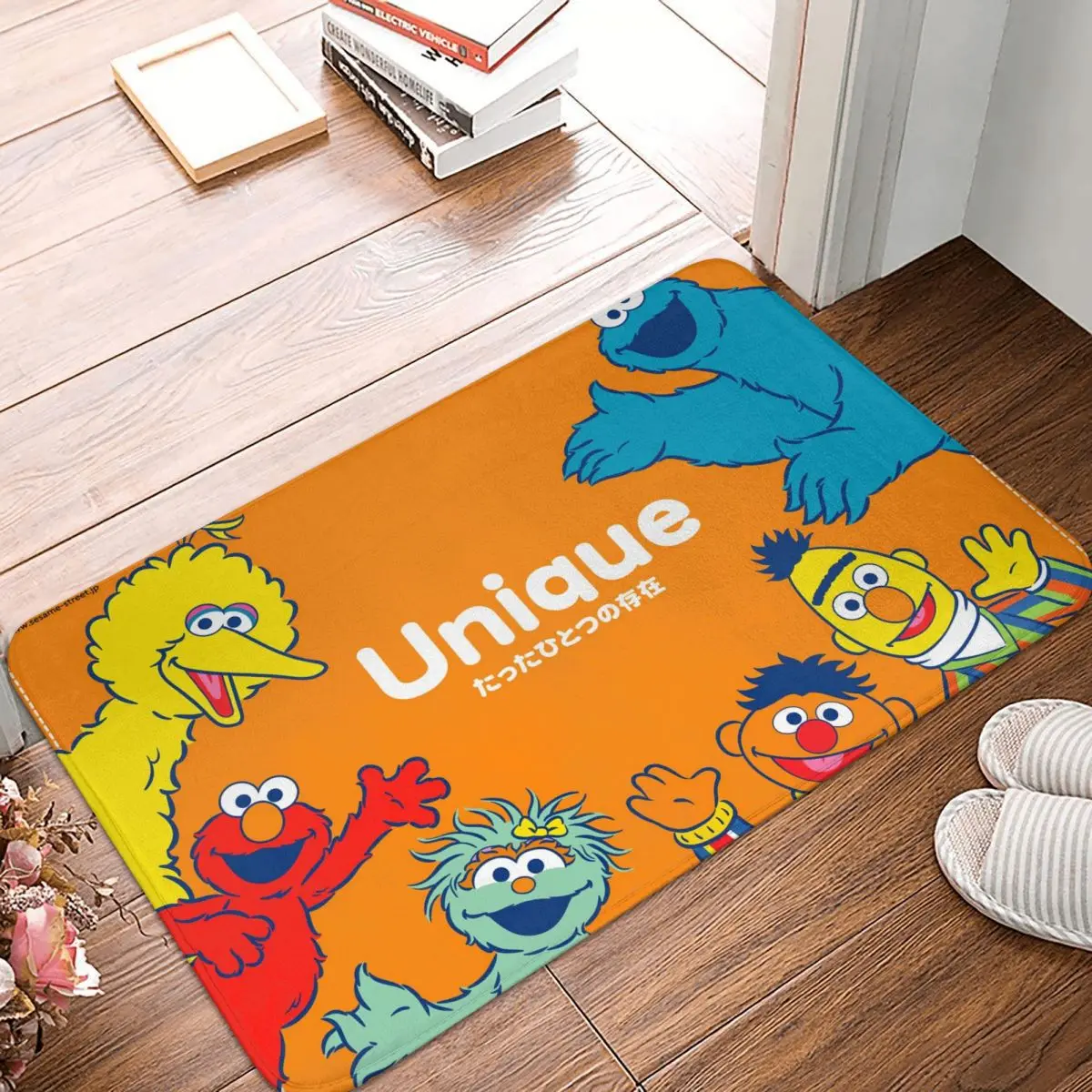 

Sesame Street Bath Non-Slip Carpet Elmo Unique Friend Flannel Mat Welcome Doormat Home Decor Rug